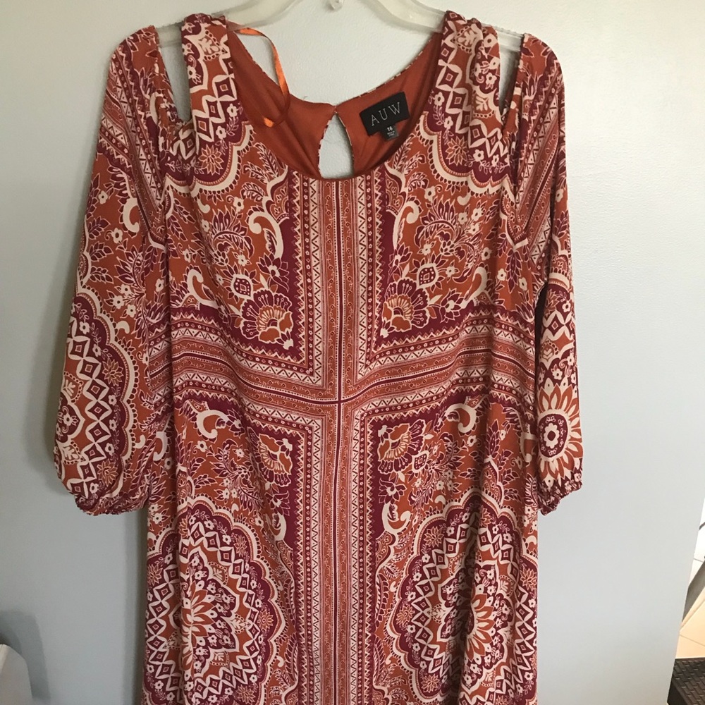 Paisley Print Dress